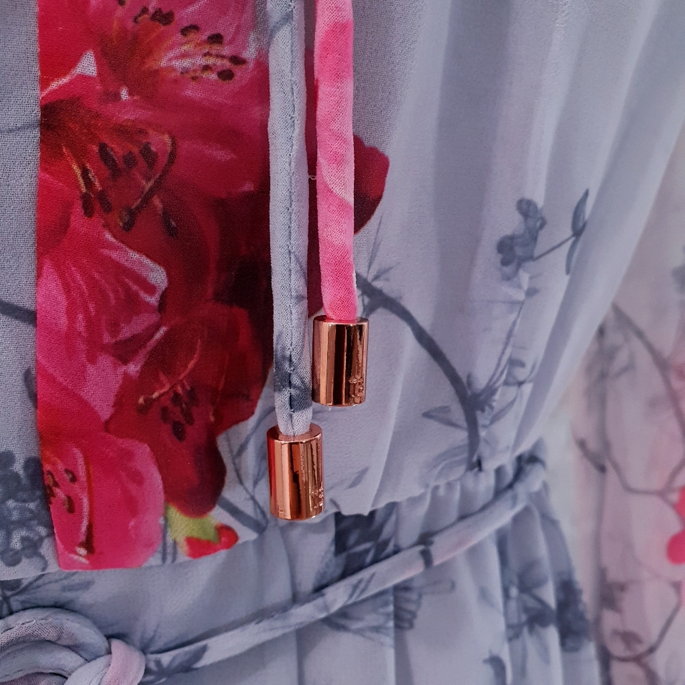🍒NWT🍒 TED BAKER RUFFLE DRESS - Picture 6 of 11